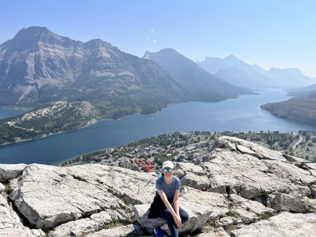 Sunny Day on top of Bear's Hump in Waterton National Park