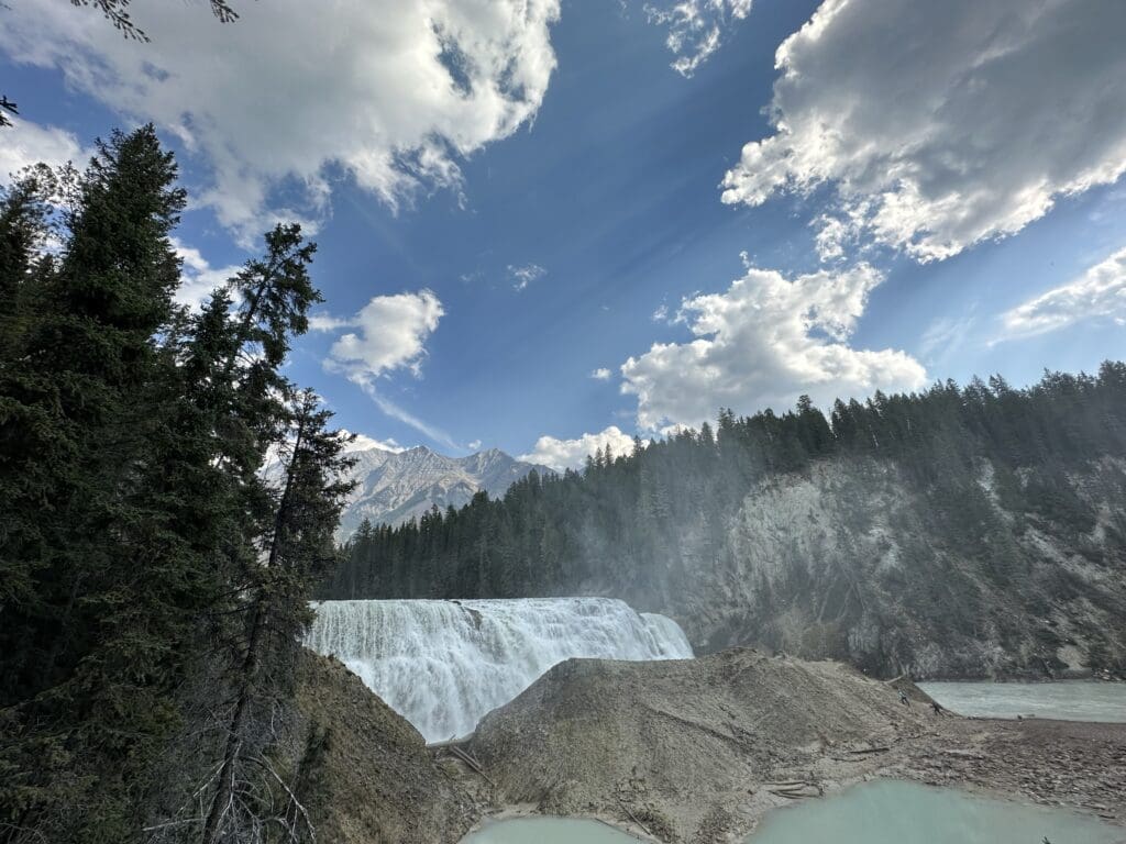 Huge Wapta Falls in Yoho National Park